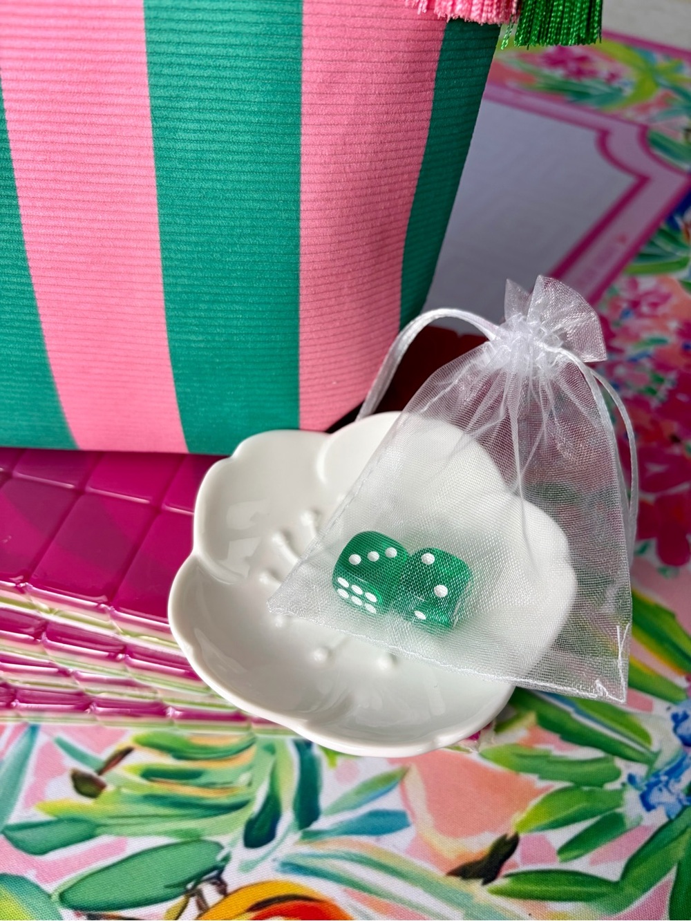 Pretty ๐ฌ๐ฉท Candy Pink Mahjong Tiles ๐๏ธ with Accessories - Picture 8 of 11